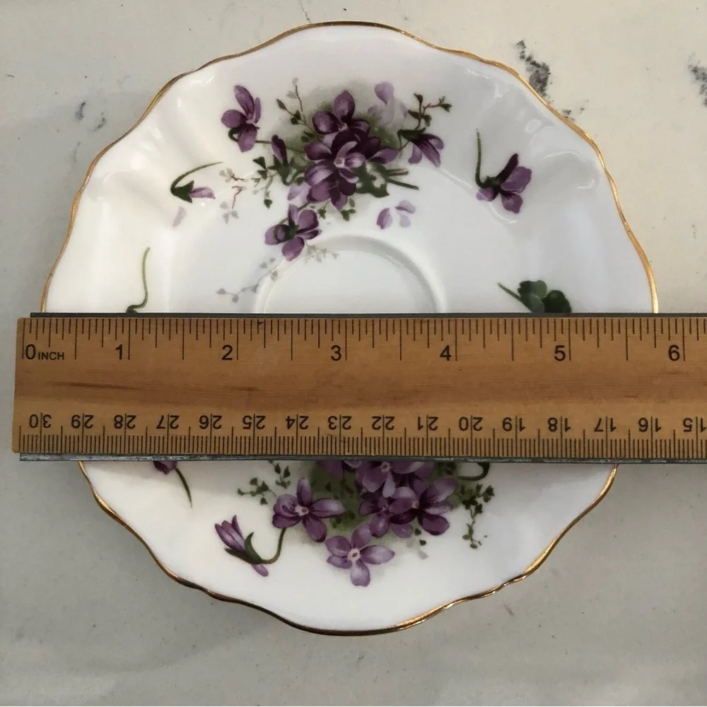 VTG Hammersley Victorian Violets Teacup and Saucer~Bone China VTG